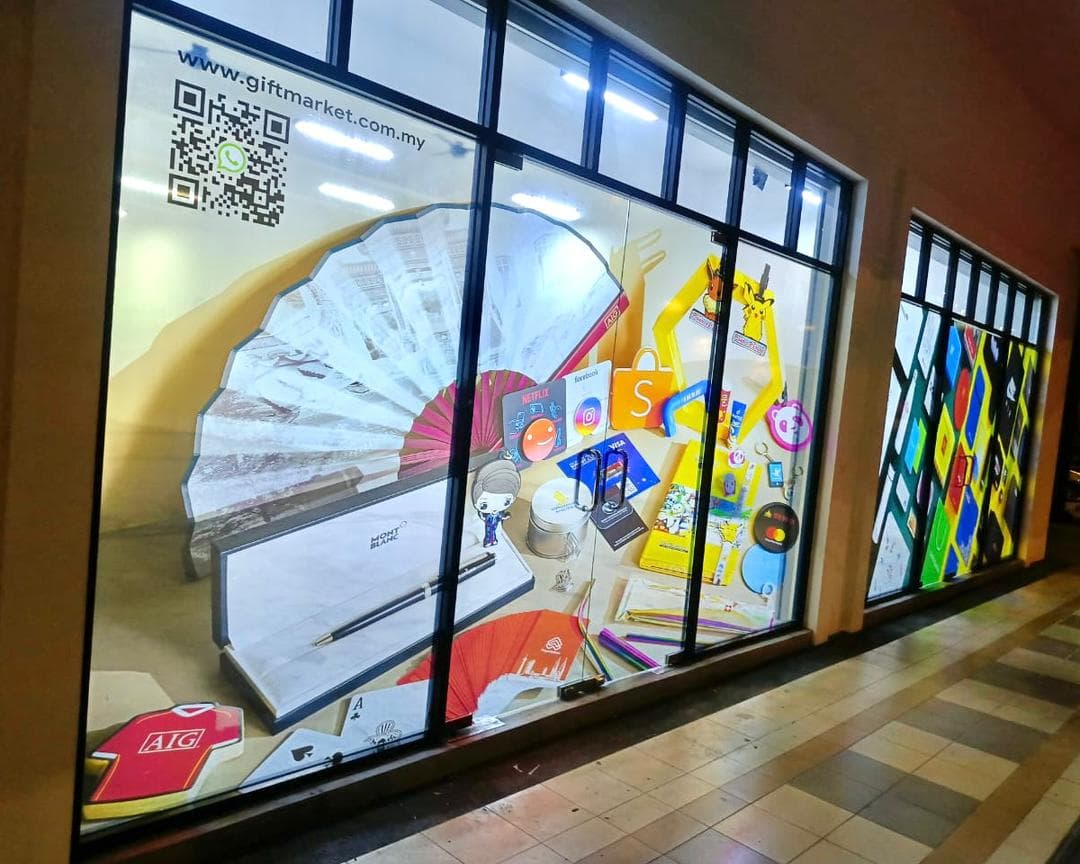 Shopee Shop High-Rise Version Glass Sticker